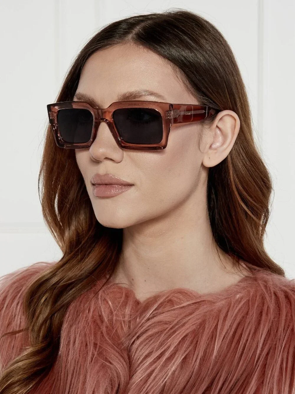 Celine Men Sunglasses Pink Blue Rectangle CL40280U 74V NEW AUTHENTIC
